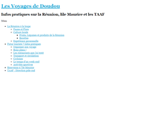 Tablet Screenshot of lesvoyagesdedoudou.com